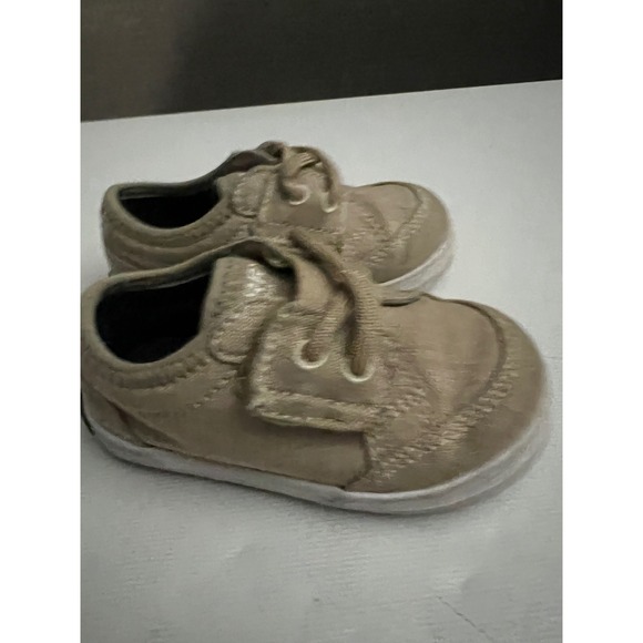 Sperry Boat‎ Shoes Memory Foam Casual Tan Toddler Shoes Size 3M - Picture 7 of 11